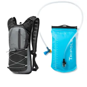 Hydration Backpack with 2L Hydration Bladder for Cycling and Trail Running | Black