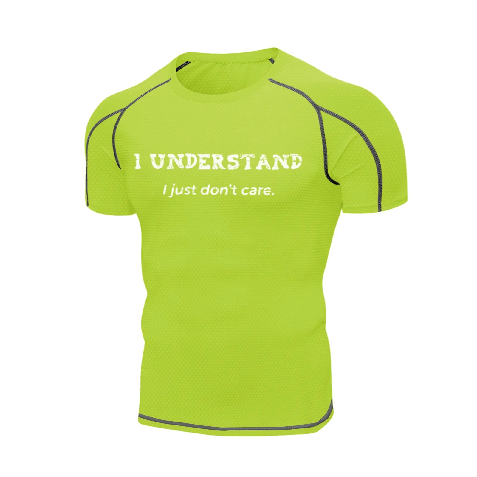 I UNDERSTAND QUICK DRY HONEYCOMB RAGLAN GRAPHIC TEE