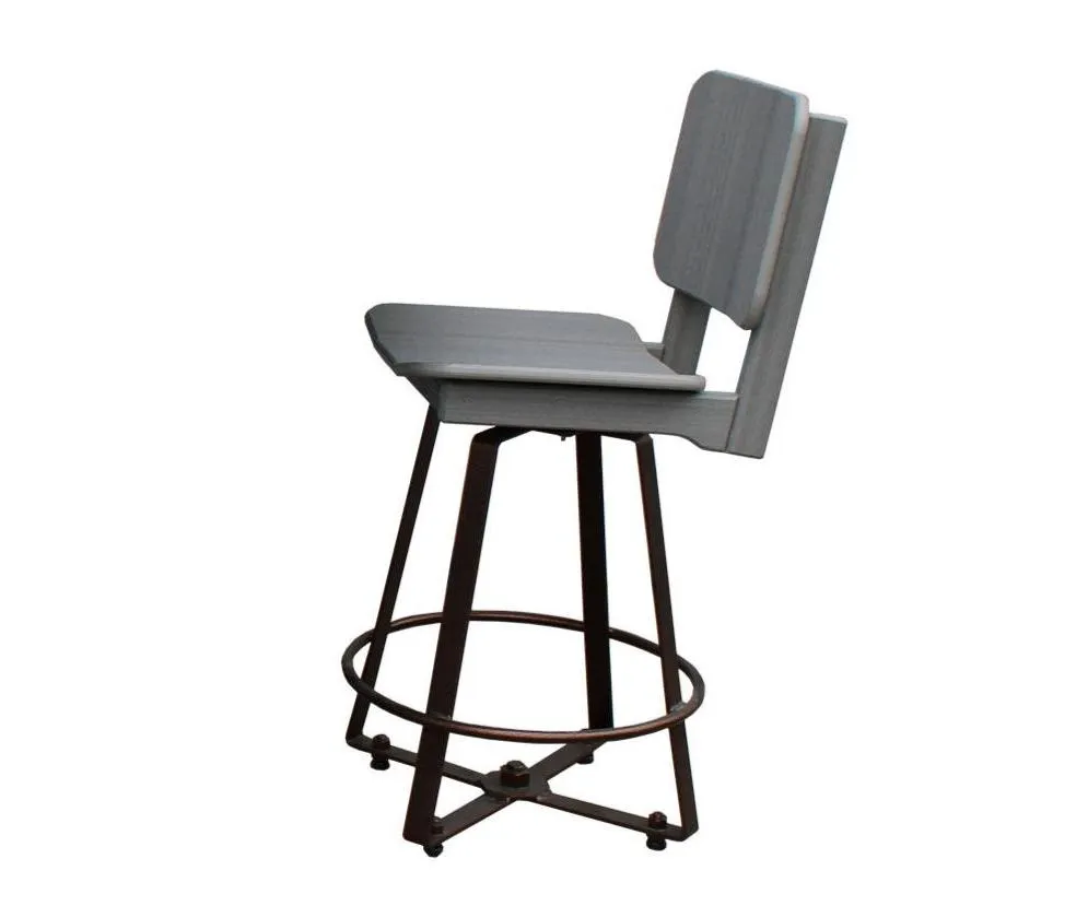 Iron Lake - Outdoor Swivel Chair w/ Full Poly Seat