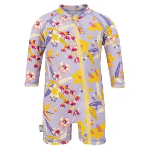 Jan & Jul - Long Sleeve UV Jumpsuit - Tropical Bloom
