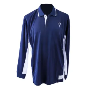 JARVIS WALKER LONG SLEEVE FISHING SHIRT NAVY/WHITE
