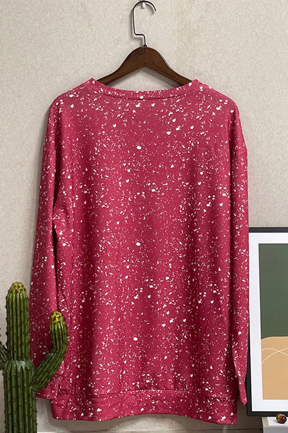 KaleaBoutique Stylish Tie-dyed Crew Neck Pullover Sweatshirt