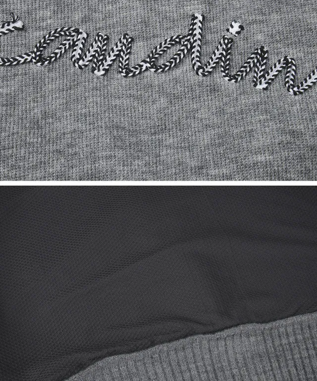 KANDINI Two-Way Hoodie Zip-up Jumper - Gray
