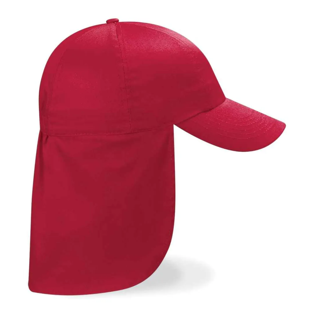 Kids Legionnaire Sun Protection Hat - Red