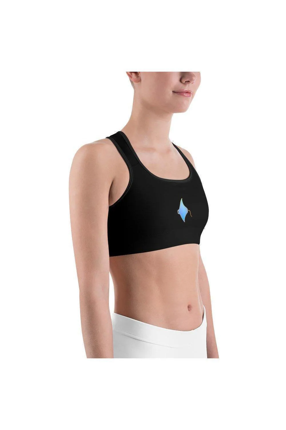 Kona Manta Rays Black Sports Bra