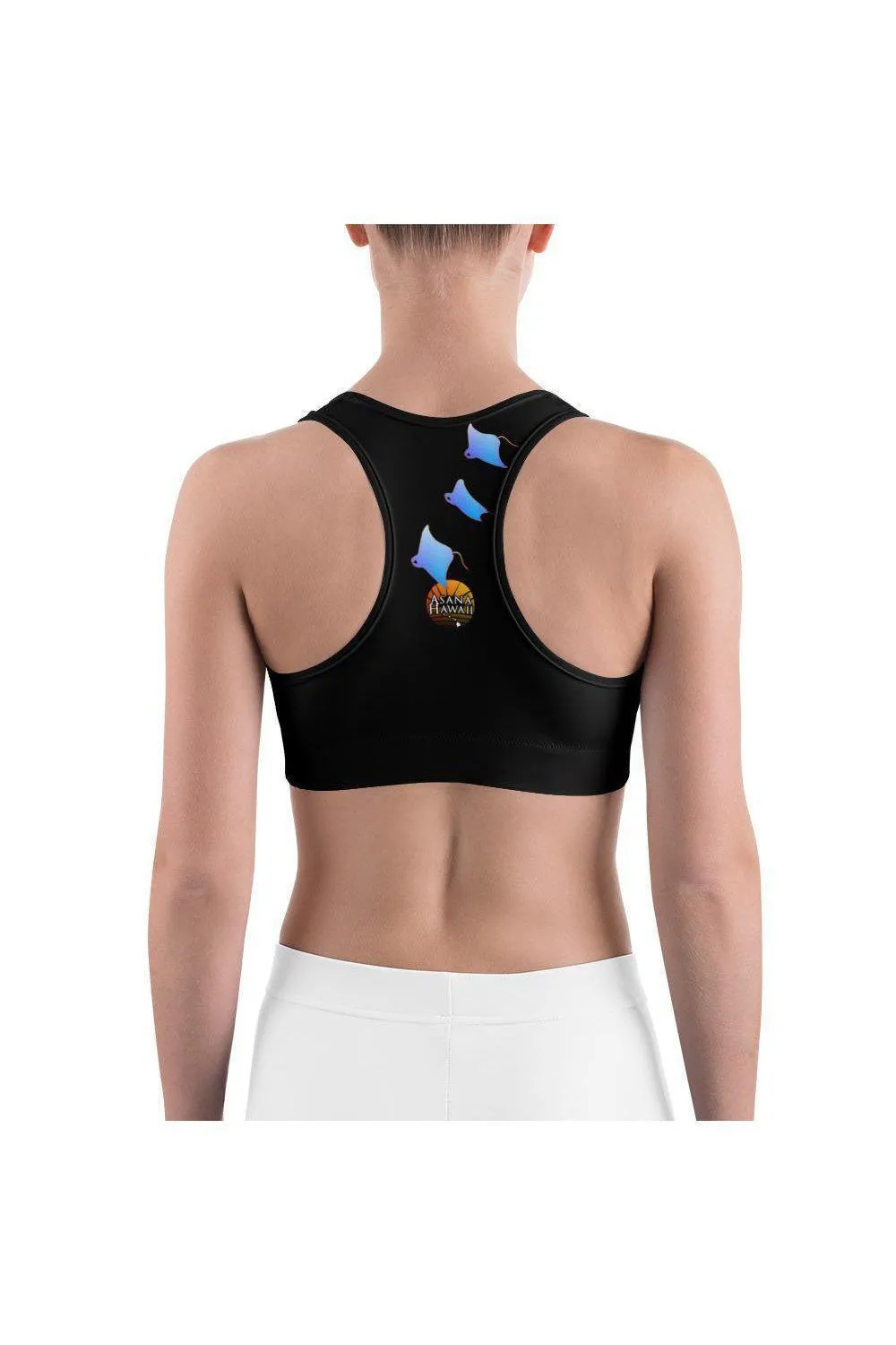 Kona Manta Rays Black Sports Bra