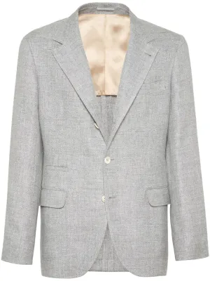 Linen and cotton suit-type jacket