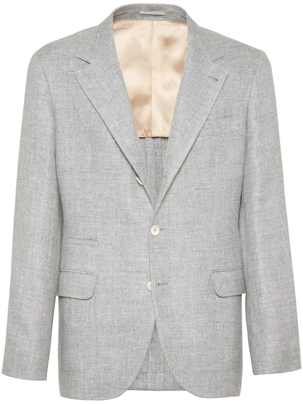 Linen and cotton suit-type jacket