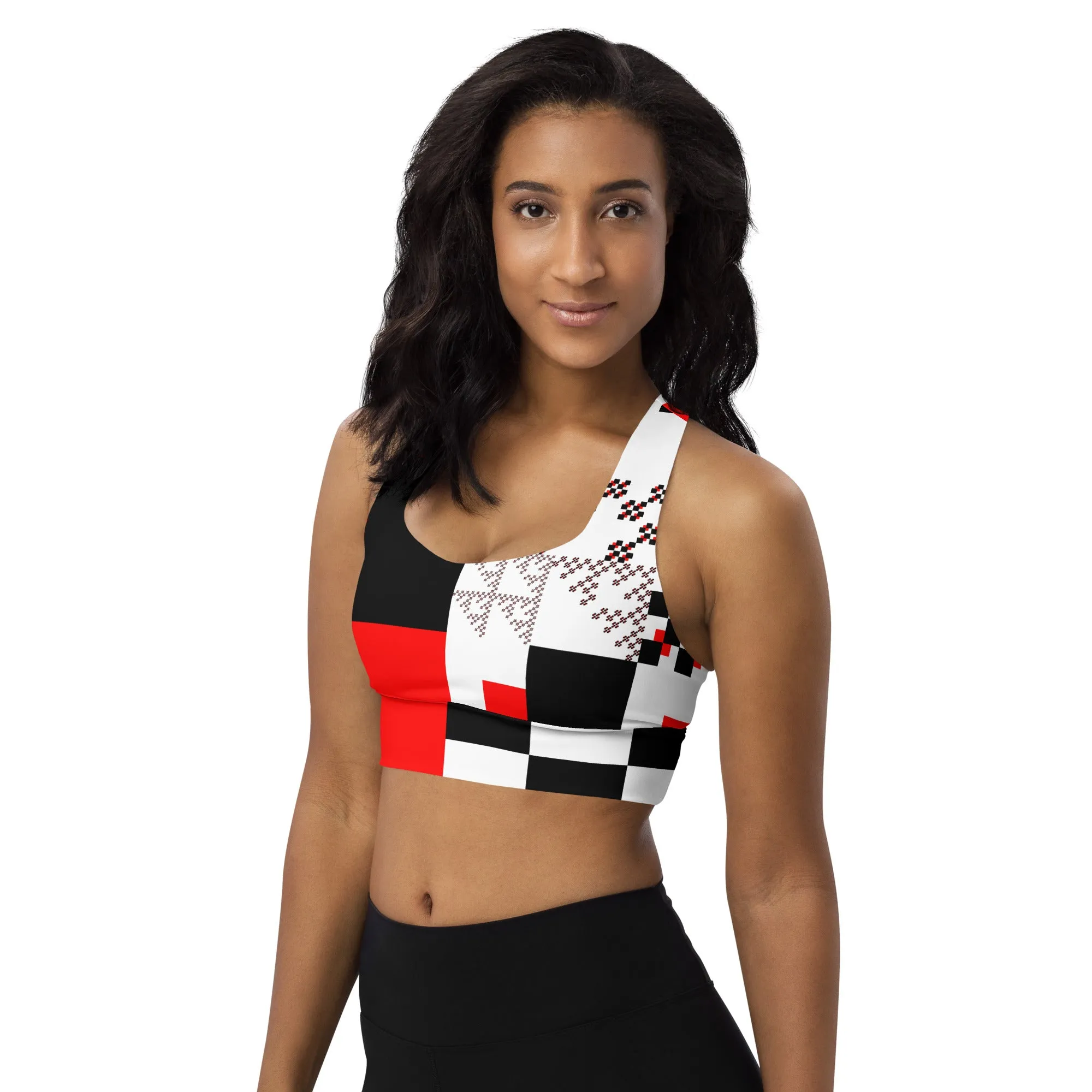Longline sports bra Test Tile
