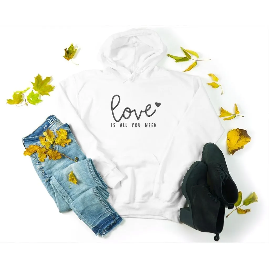 Love is all you need Embroidered Sweatshirt