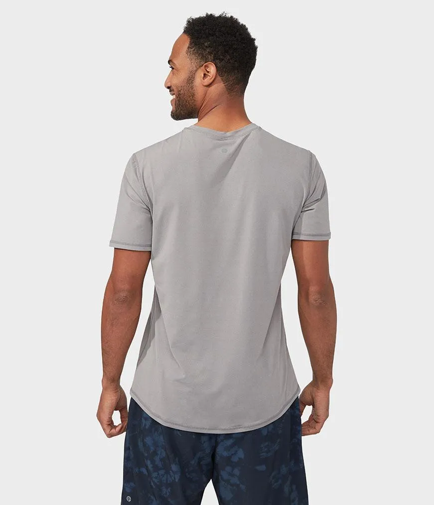 Manduka Apparel - Men's Tech Tee - Silver Filigree