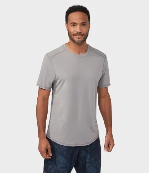 Manduka Apparel - Men's Tech Tee - Silver Filigree