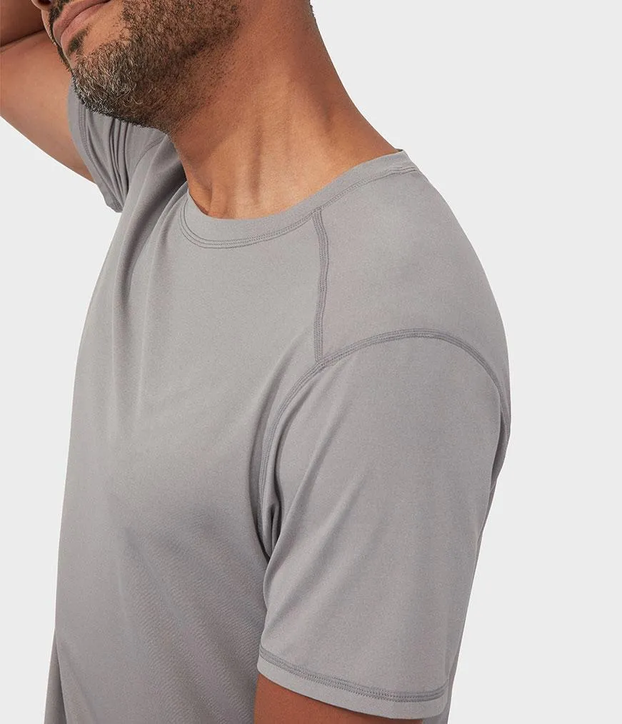 Manduka Apparel - Men's Tech Tee - Silver Filigree