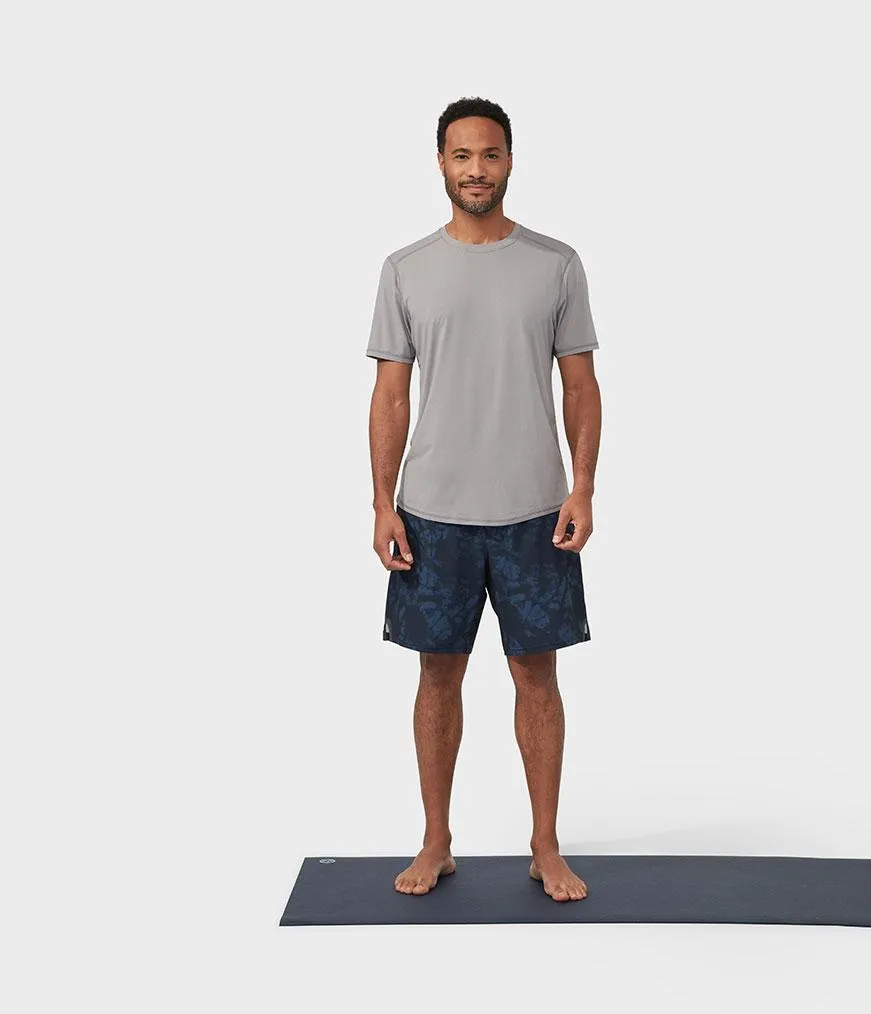 Manduka Apparel - Men's Tech Tee - Silver Filigree