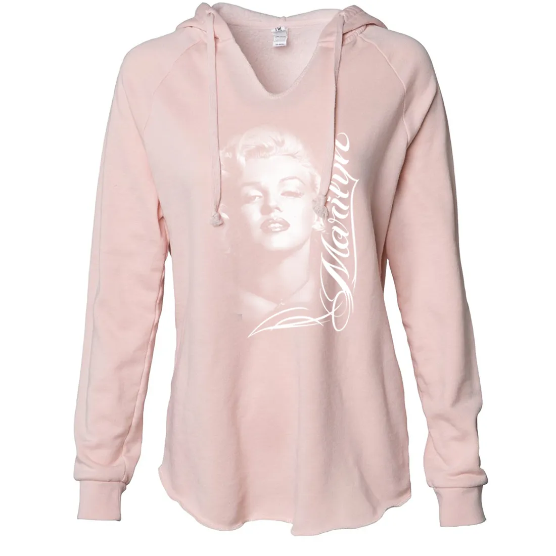 Marilyn Monroe Portrait Signature Women's Soft Hooded Pullover