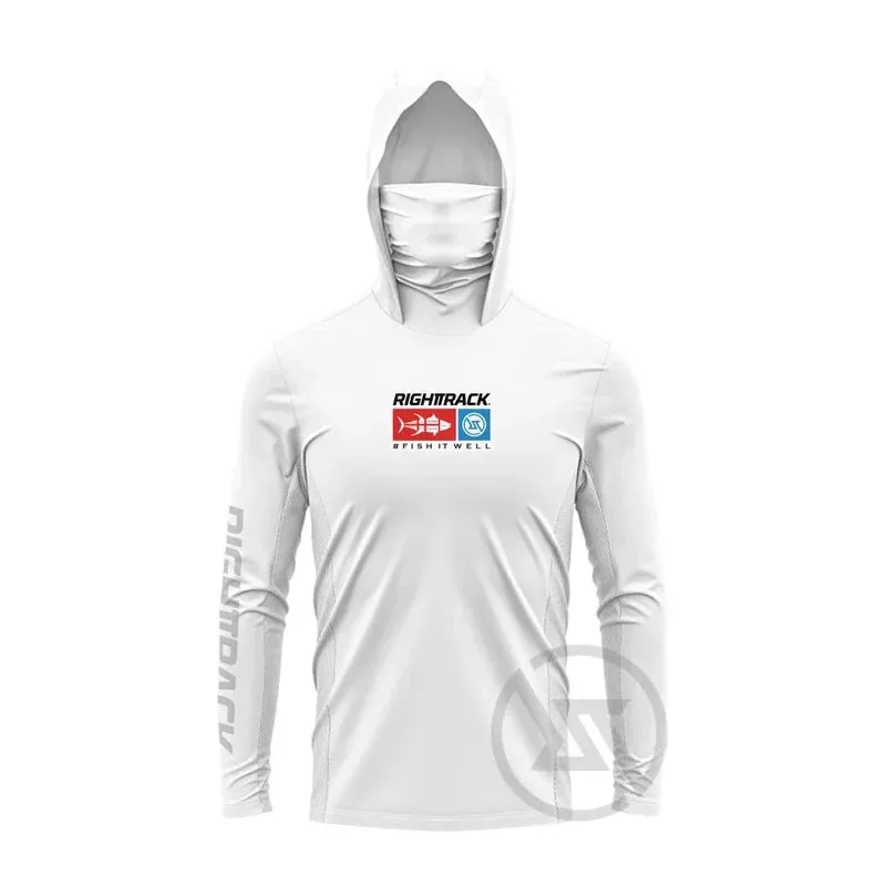 Mask Hoodie long sleeve Fishing shirt Clothing UPF50 UV outdoor sun protection