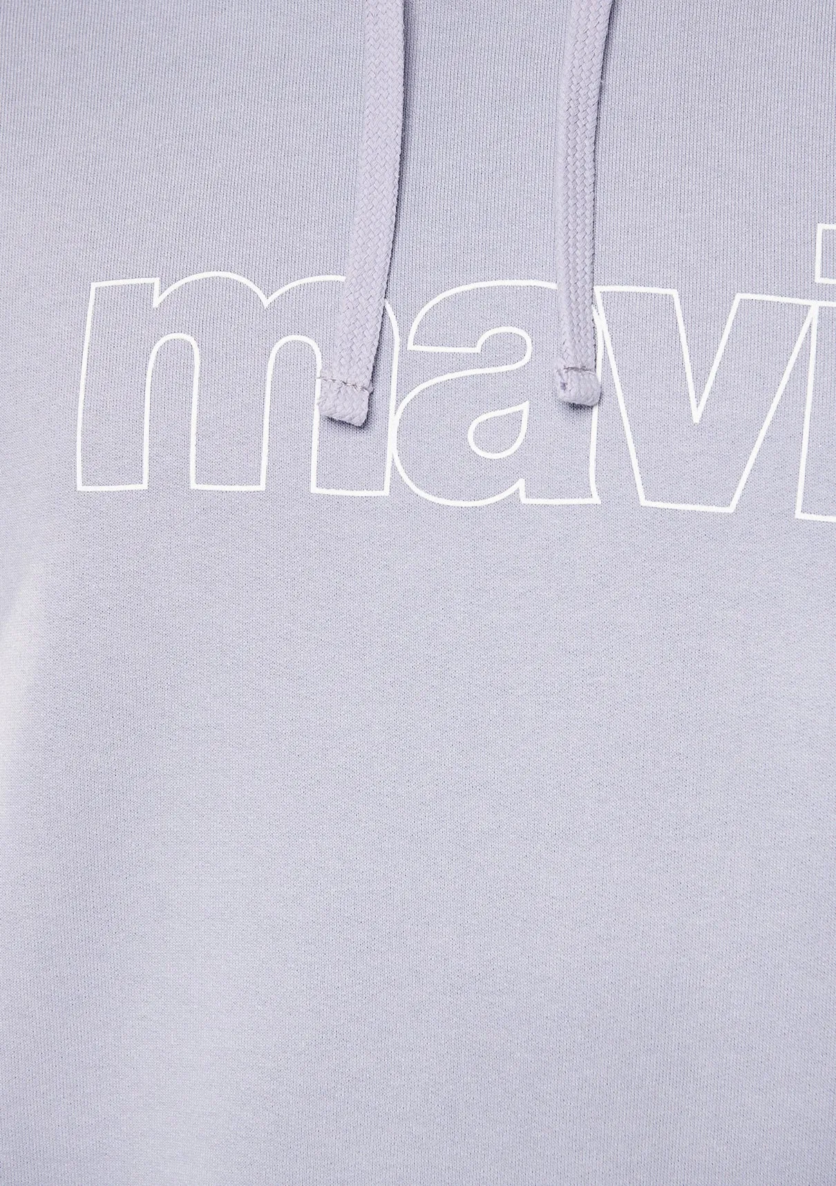 Mavi Logo Printed Hooded Purple Sweatshirt