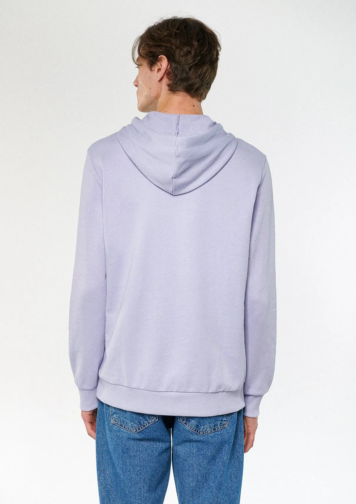 Mavi Logo Printed Hooded Purple Sweatshirt