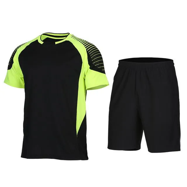 Men Running Uniforms Sets Jogging Sports Sportswear Training Fitness Exercise