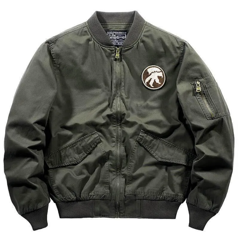 Men's Bomber Jacket Multi-pocket Tooling MA1
