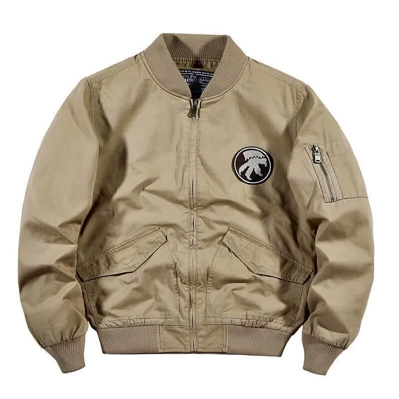 Men's Bomber Jacket Multi-pocket Tooling MA1