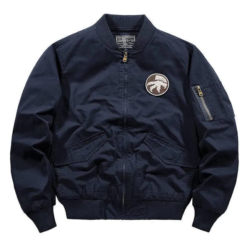 Men's Bomber Jacket Multi-pocket Tooling MA1
