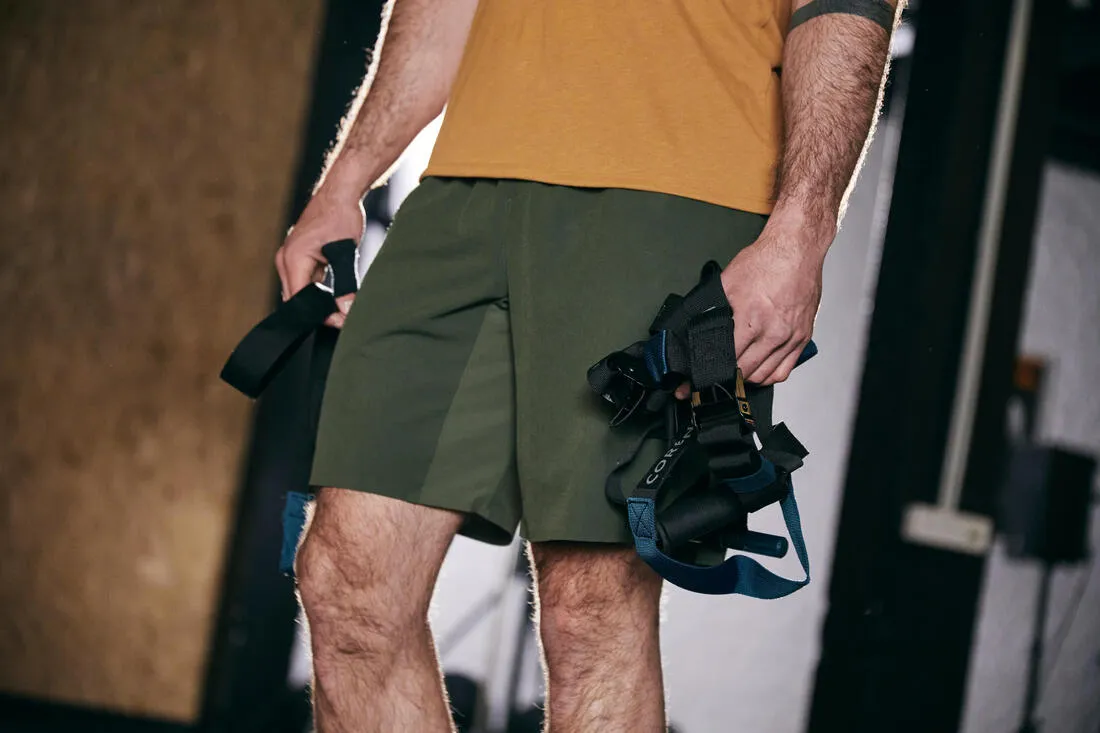 Men's Breathable Performance Cross Training Shorts with Zipped Pockets