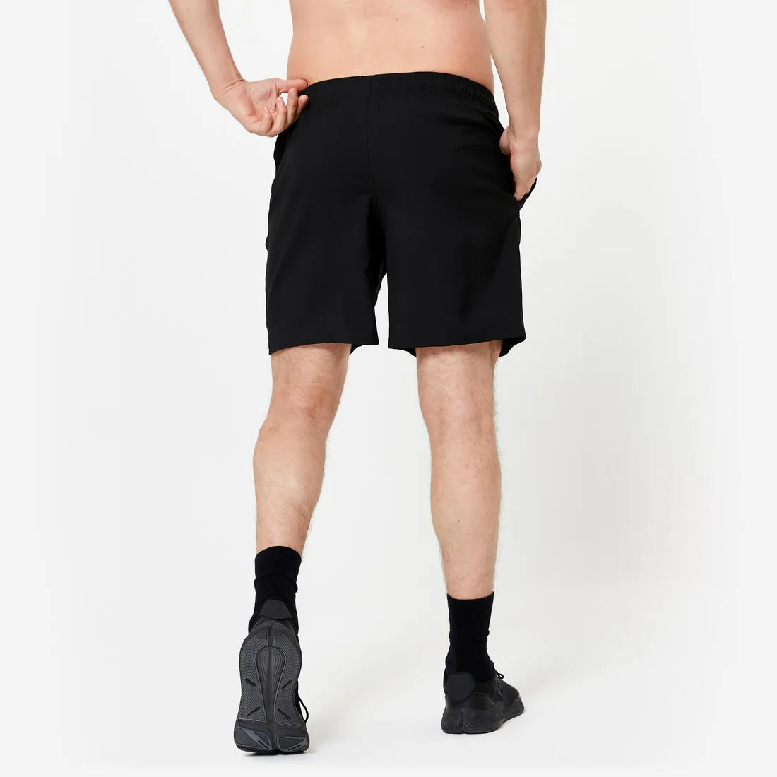 Men's Breathable Performance Cross Training Shorts with Zipped Pockets