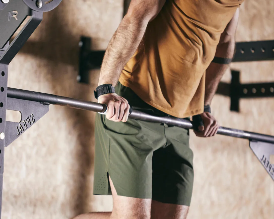 Men's Breathable Performance Cross Training Shorts with Zipped Pockets