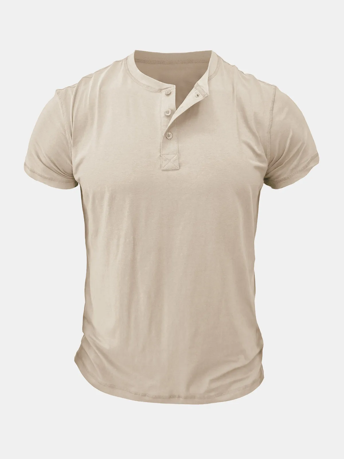 Men's Casual Breathable Cotton Summer Short Sleeve T-Shirt