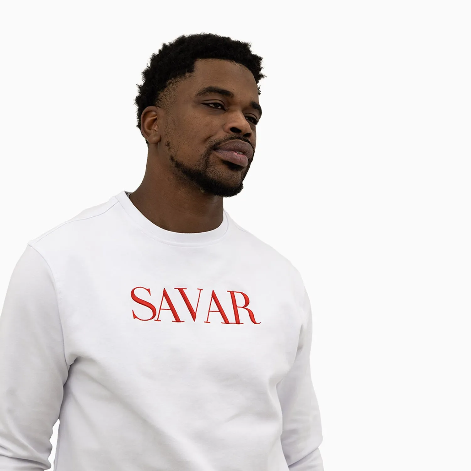 Men's Embroidery Crew Neck Sweatshirt