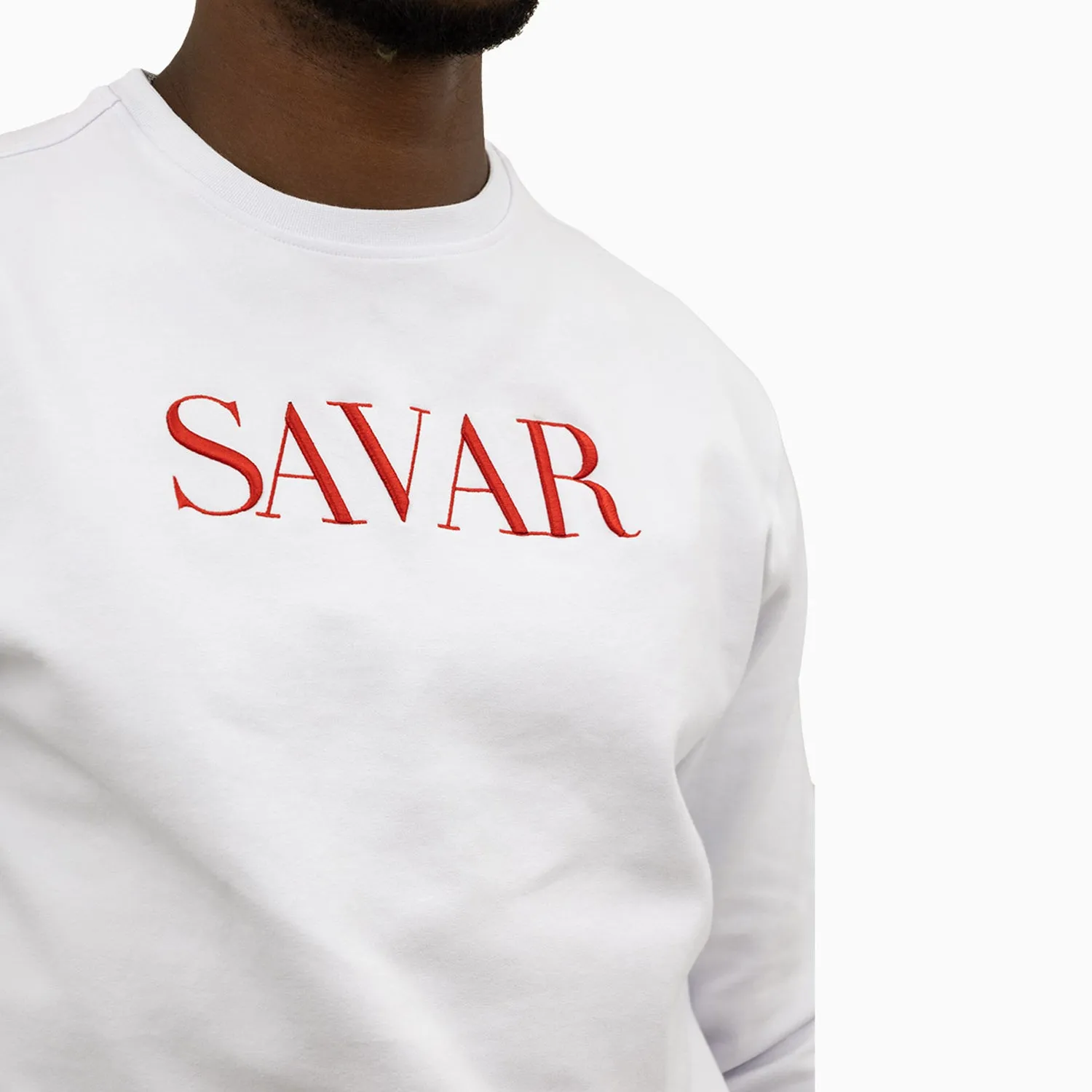 Men's Embroidery Crew Neck Sweatshirt