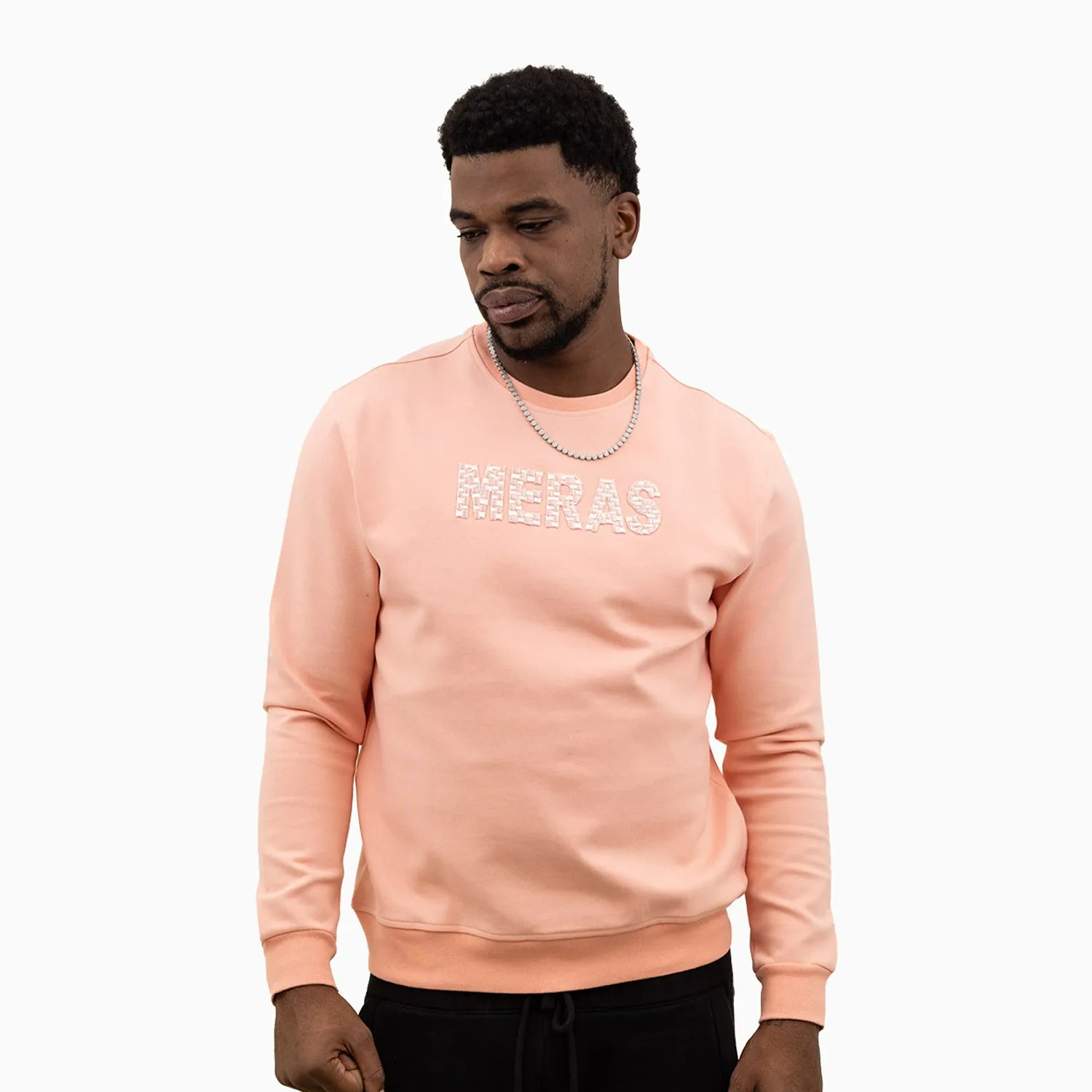 Men's Embroidery Crew Neck Sweatshirt
