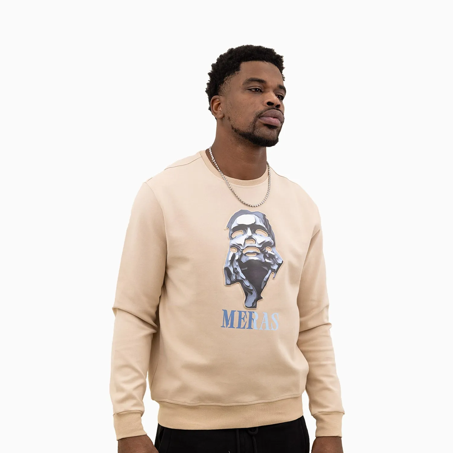 Men's Grey Lady Crew Neck Sweatshirt