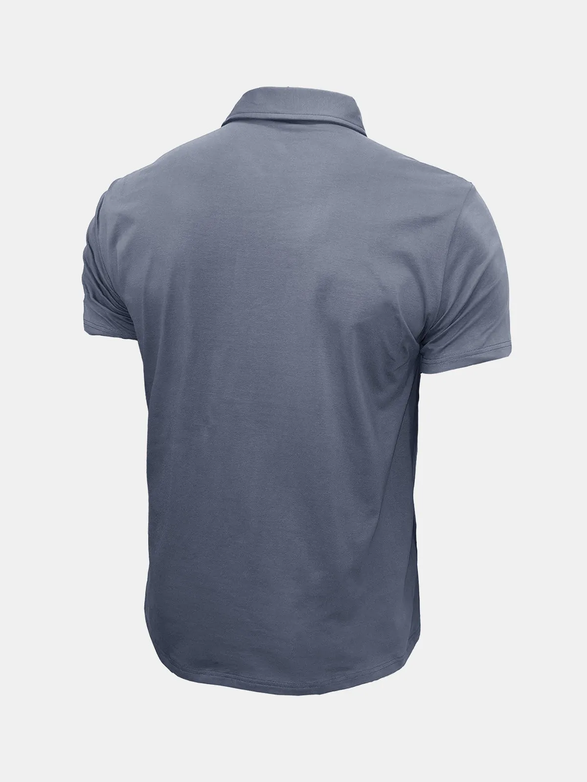 Men's Leisure Summer Breathable Cotton Short Sleeve Polo Shirt