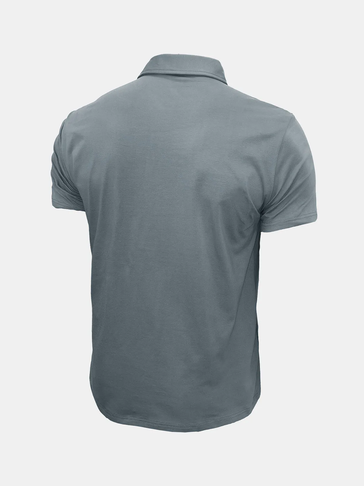 Men's Leisure Summer Breathable Cotton Short Sleeve Polo Shirt