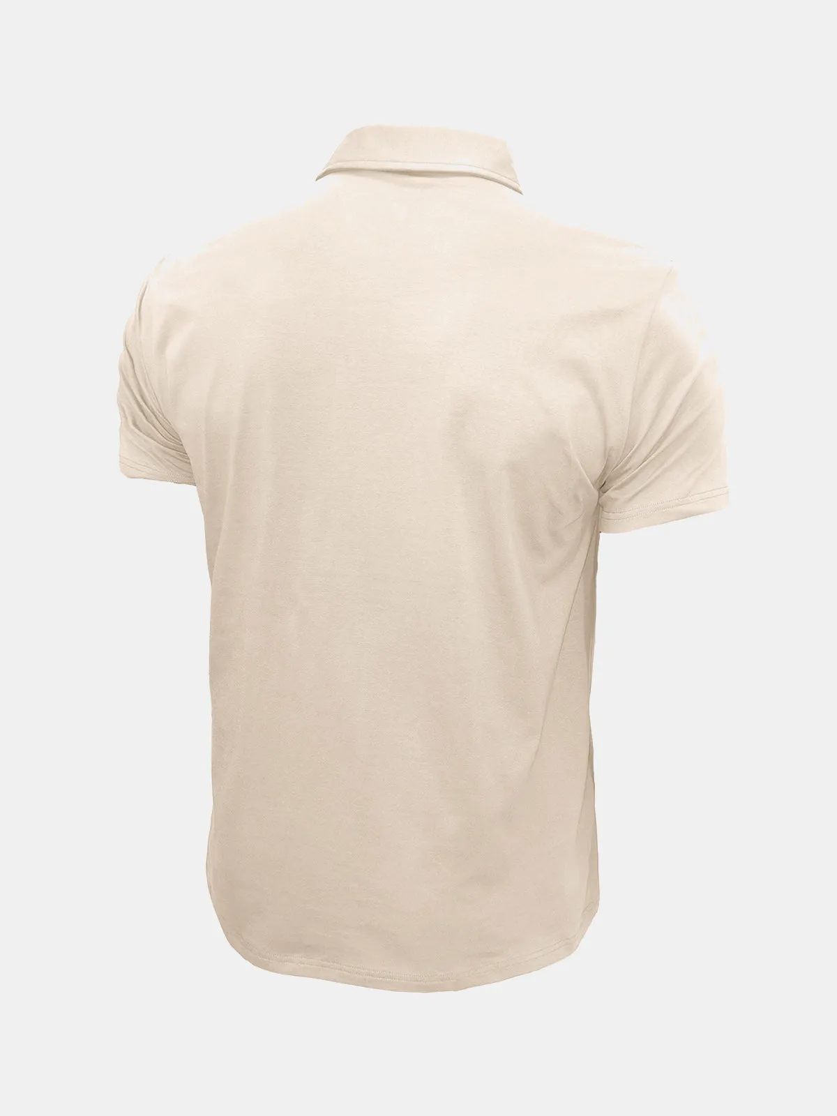 Men's Leisure Summer Breathable Cotton Short Sleeve Polo Shirt