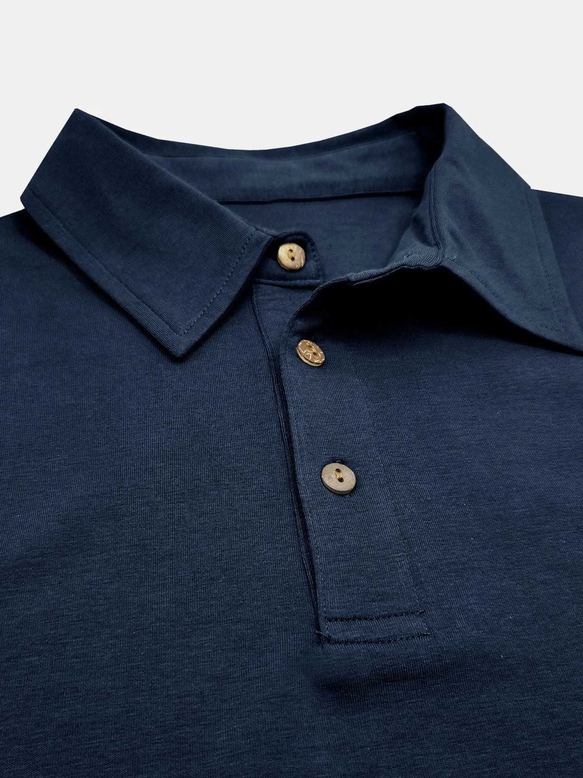Men's Leisure Summer Breathable Cotton Short Sleeve Polo Shirt