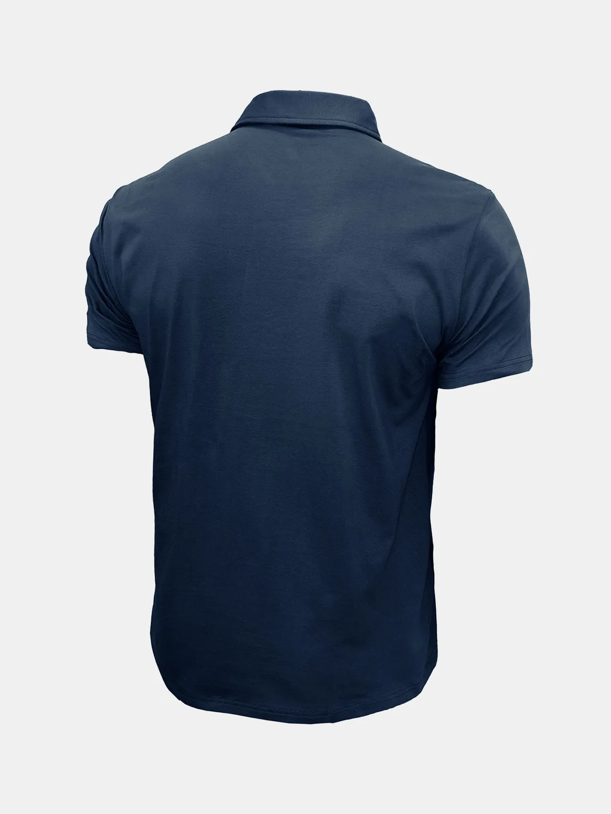 Men's Leisure Summer Breathable Cotton Short Sleeve Polo Shirt