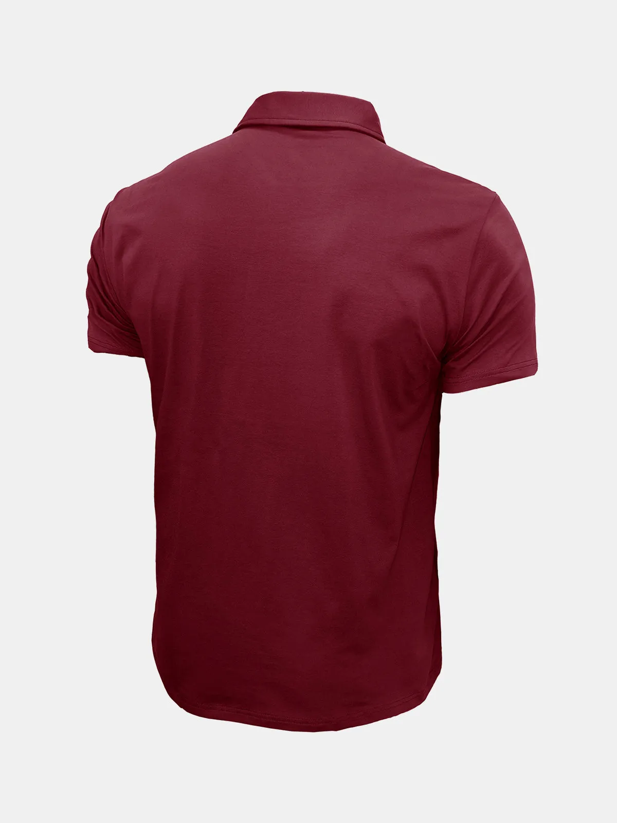Men's Leisure Summer Breathable Cotton Short Sleeve Polo Shirt