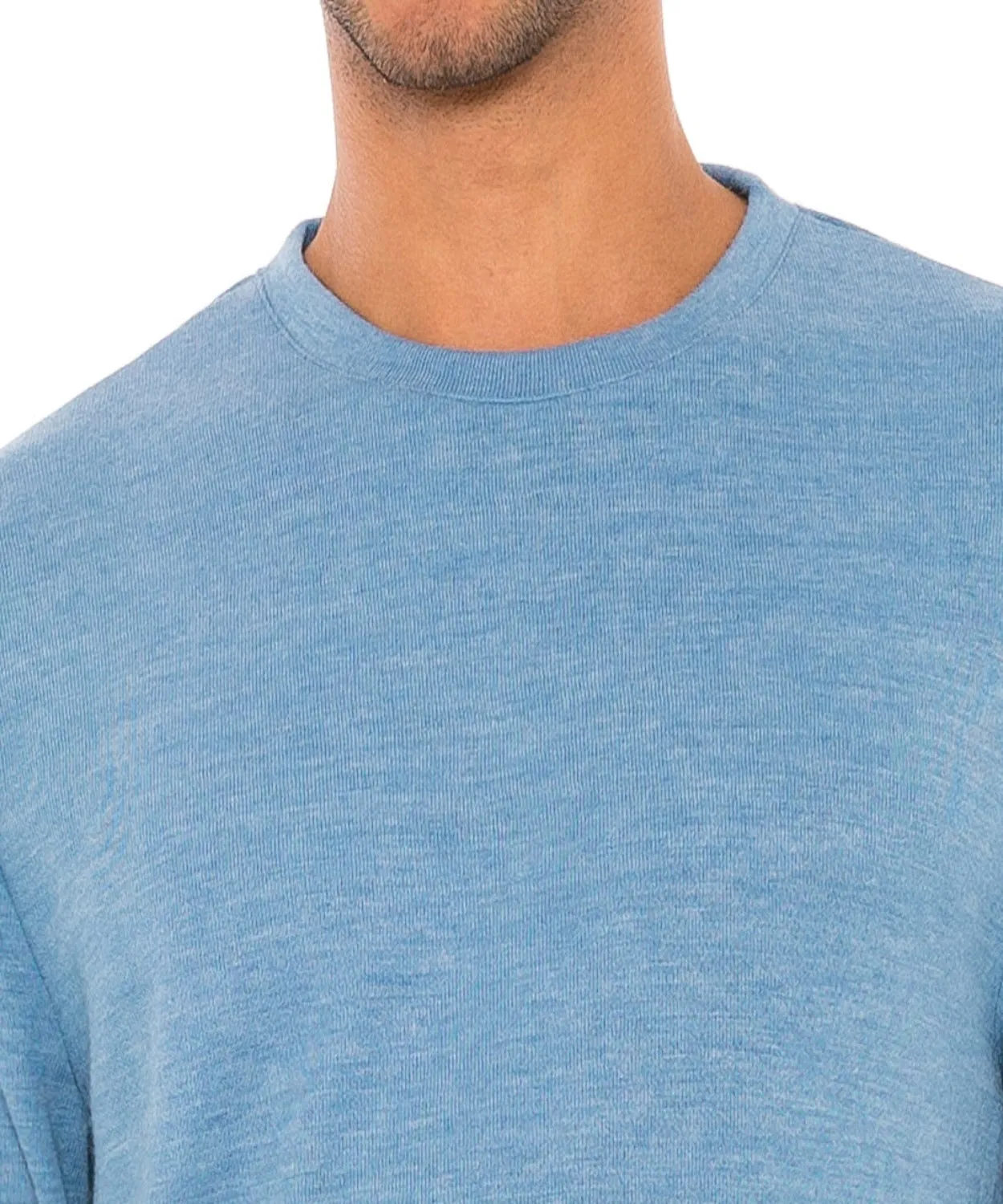 Mens Lightweight Crewneck Sweater - Dry Fit Moisture Wicking Pullover Sweaters