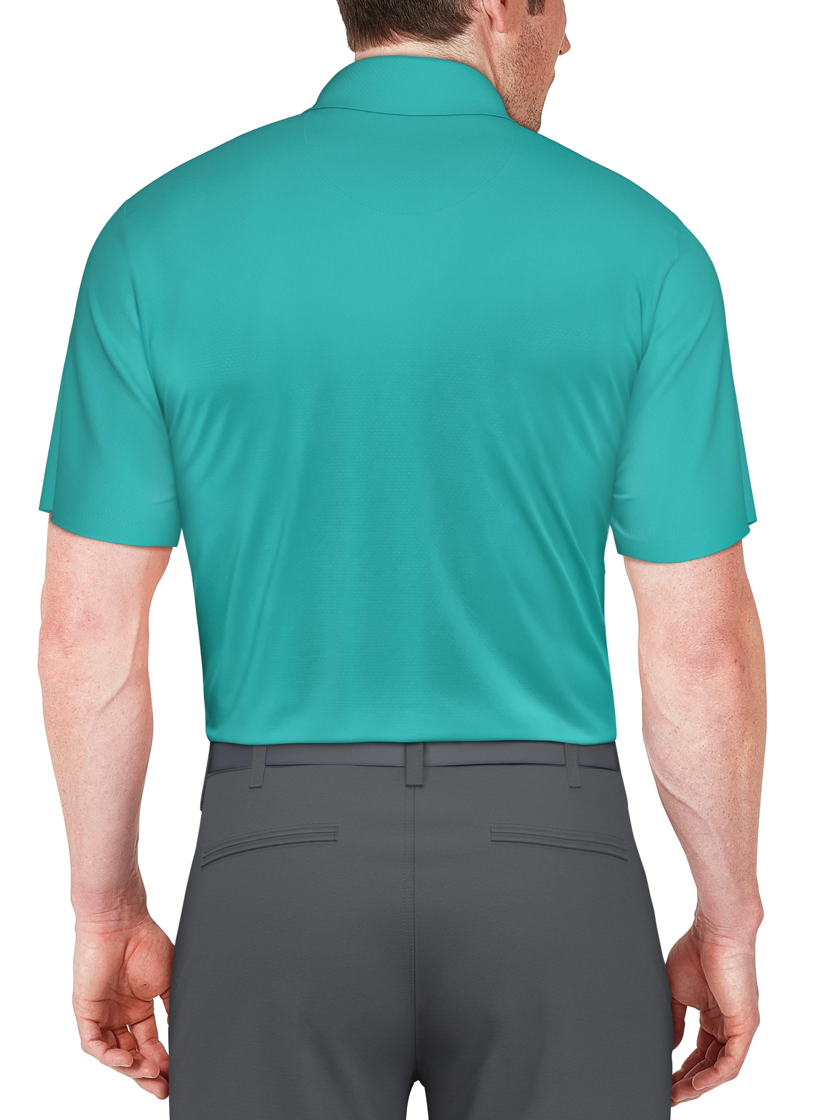 Men's Marble Ombre Print Golf Polo
