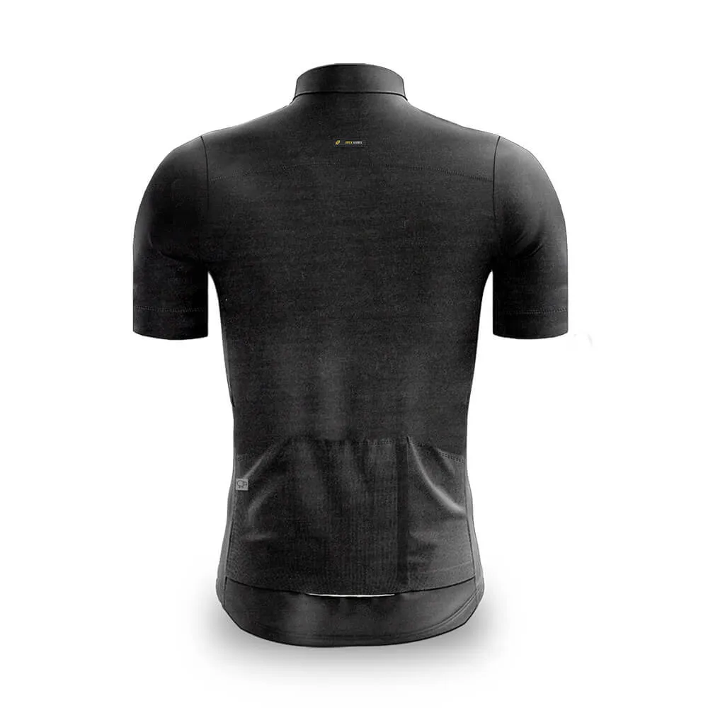 Men's Pecora Merino Cycling Jersey (Charcoal)
