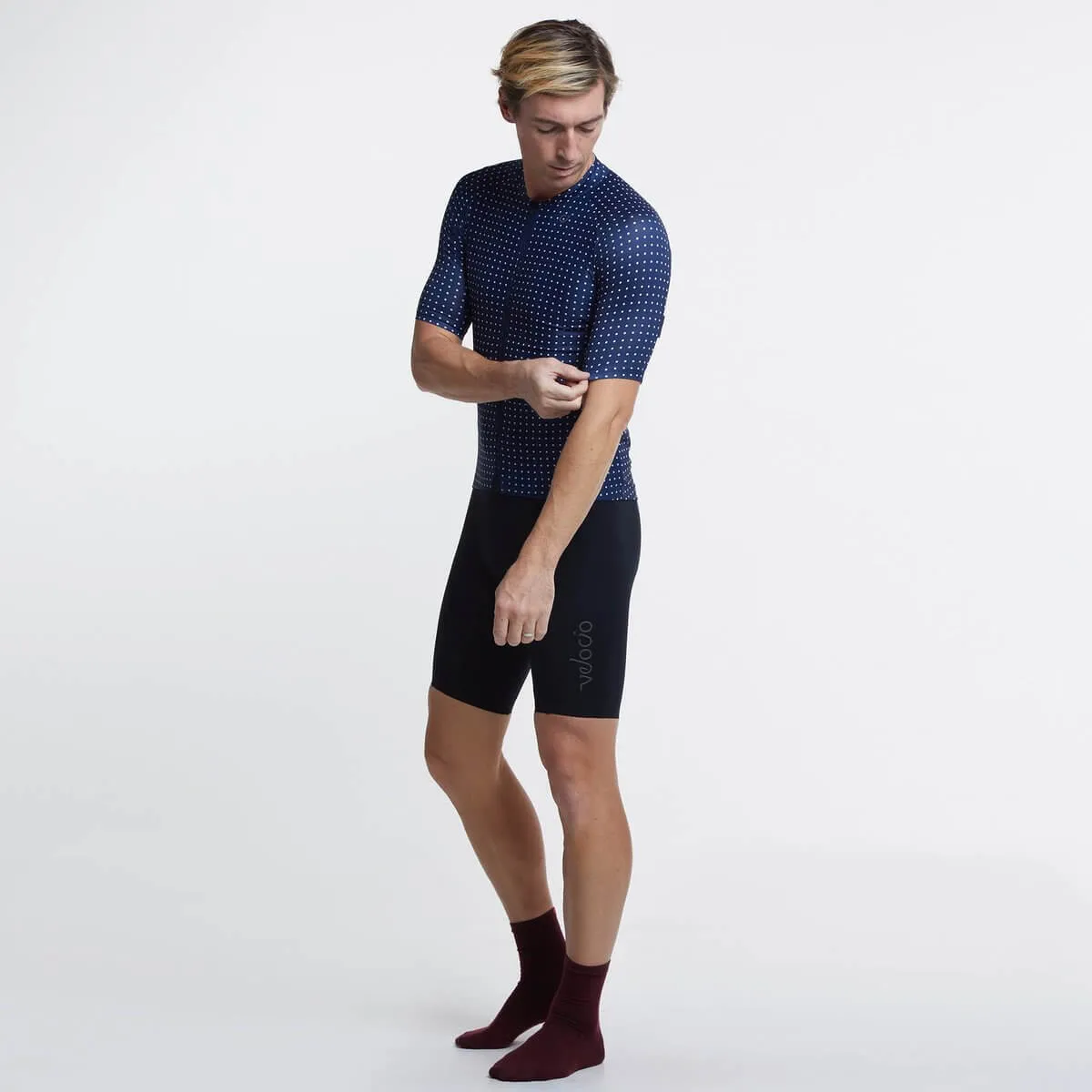Men's Ultralight Jersey - Navy Grid Dot
