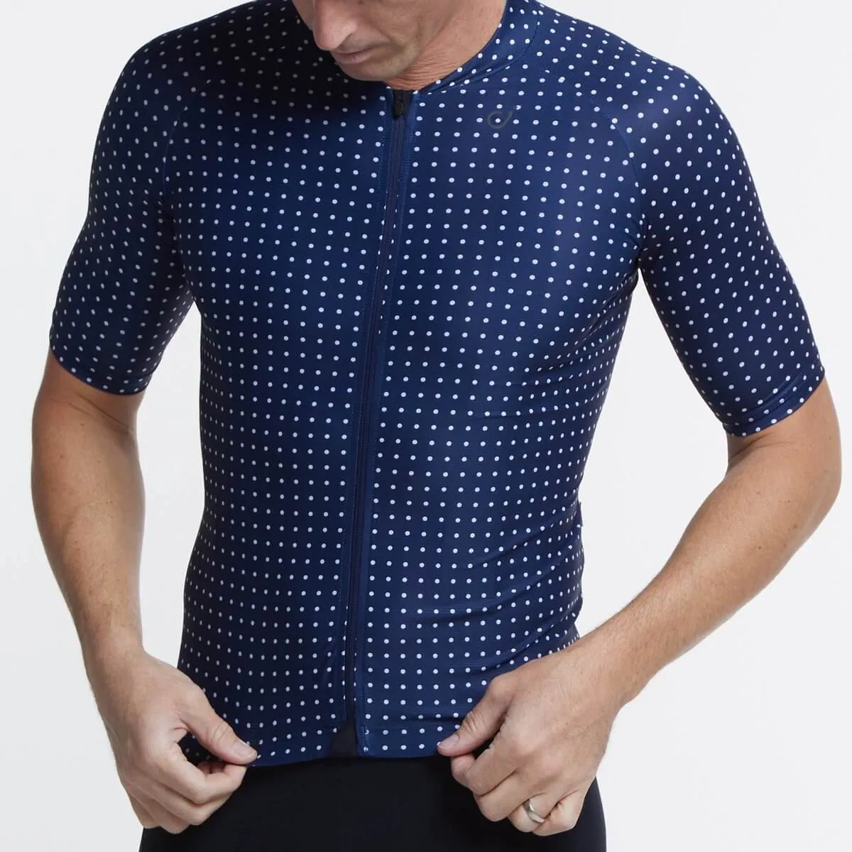Men's Ultralight Jersey - Navy Grid Dot
