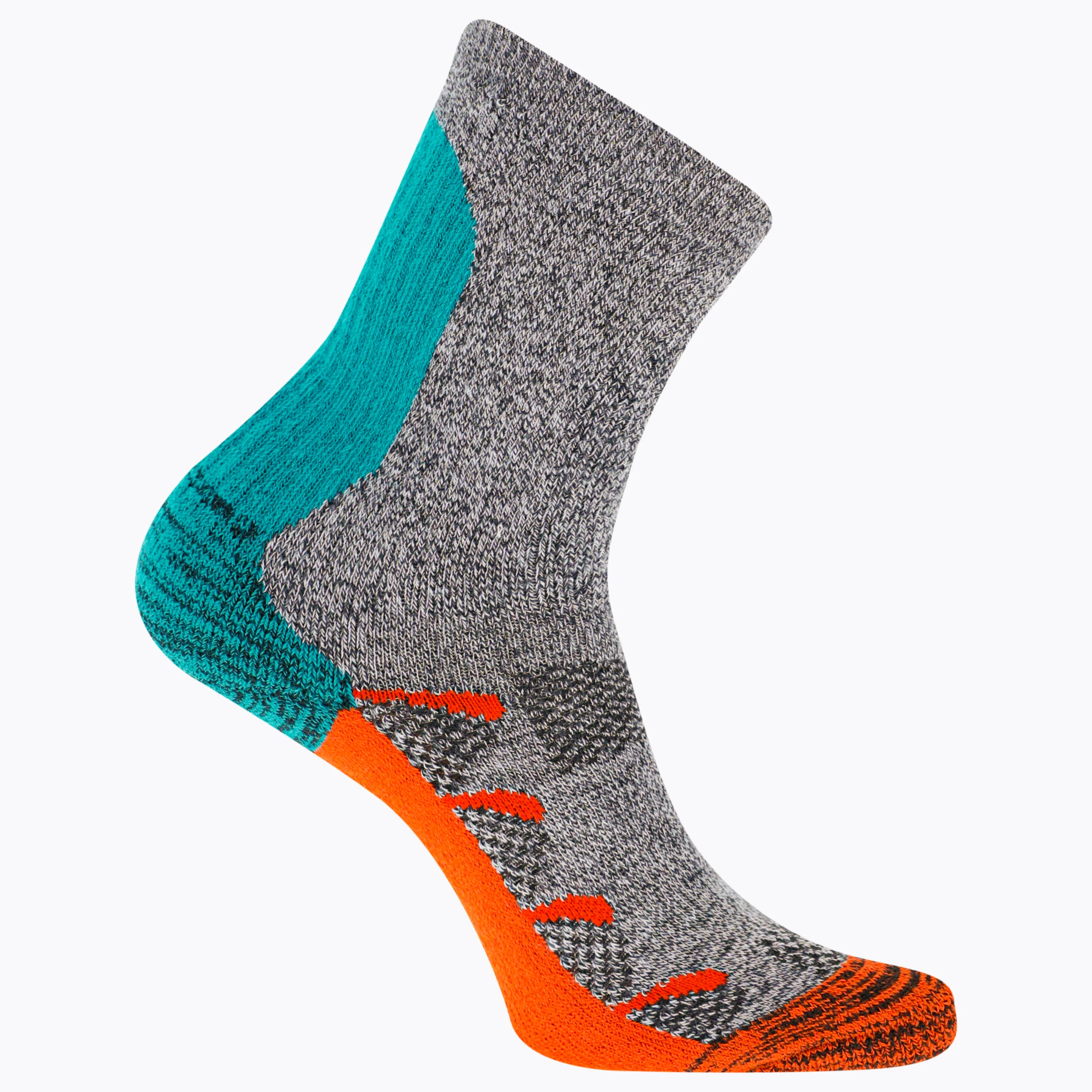 Merrell Kids' Midweight Breathable Moab Crew Sock with Sustainable Coolmax Fast Dry Moisture Wicking