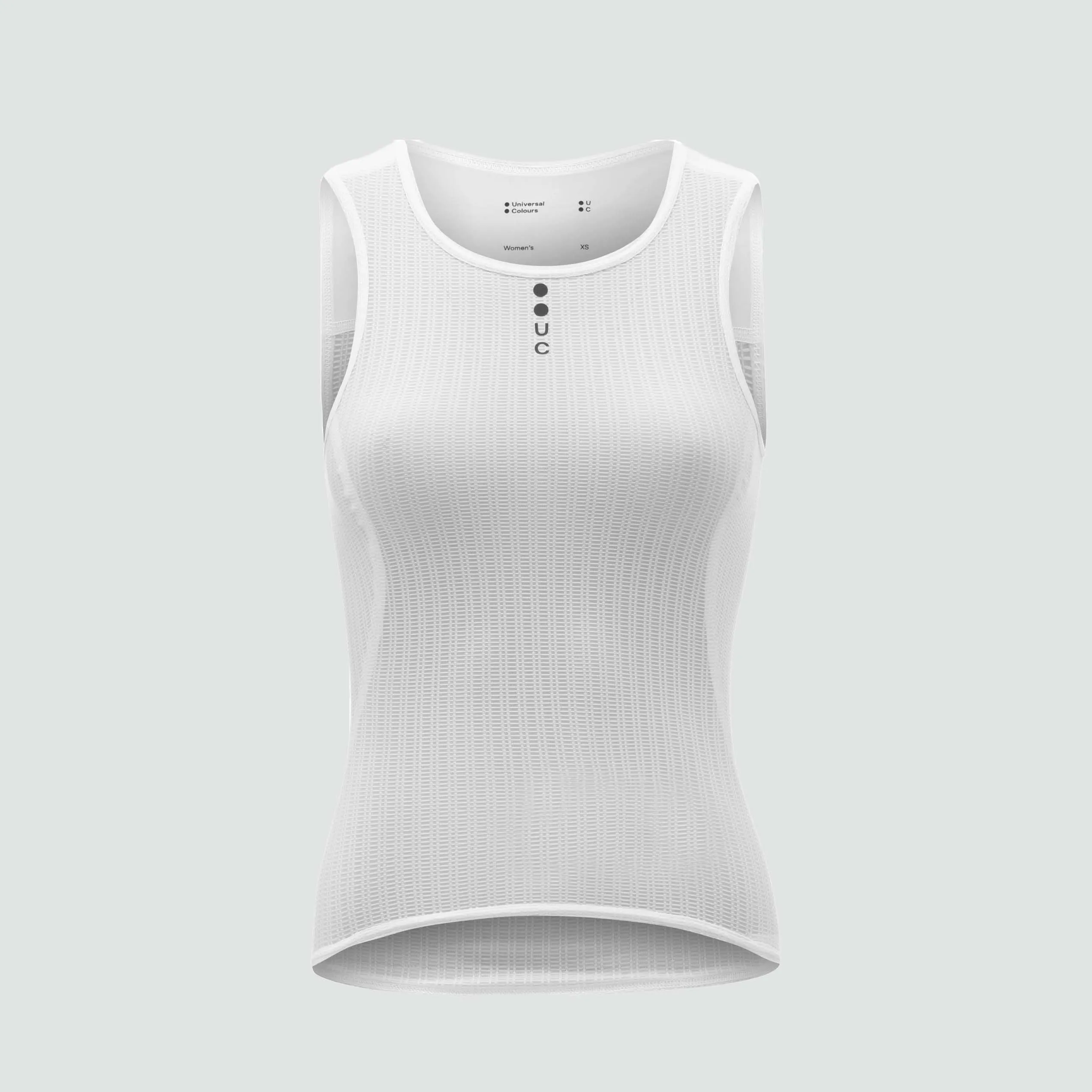 Mono Womens Sleeveless Base Layer - White