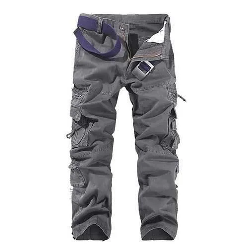 Multi-pocket Casual Cotton Cargo Pants