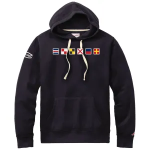 Navy Code Flags Stadium Hood - Navy