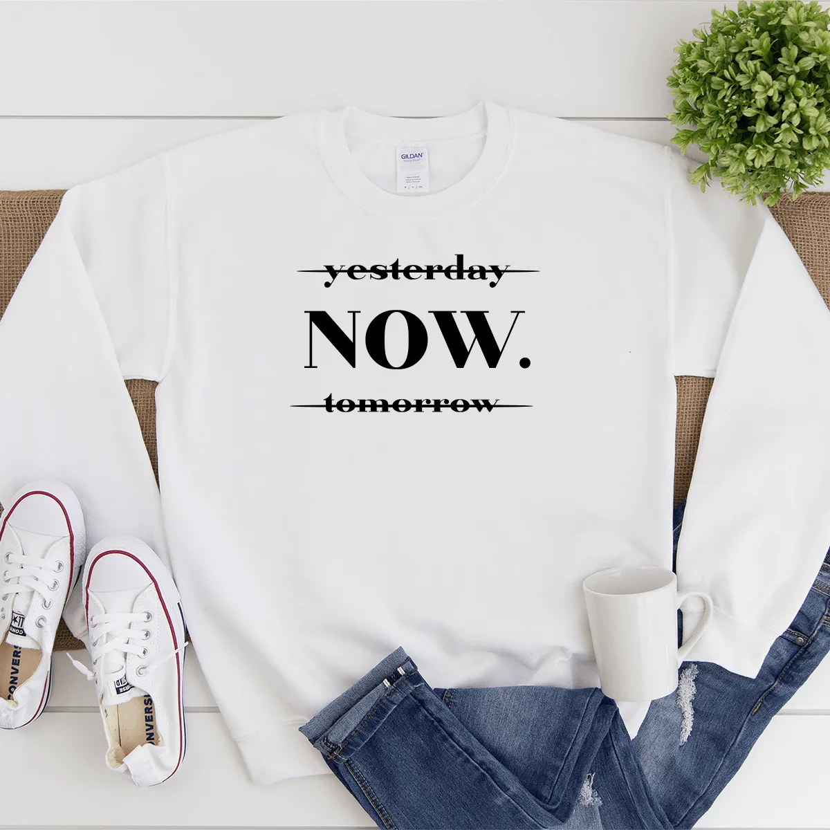 NOW (Not Yesterday Or Tomorrow) - Sweatshirt